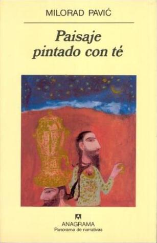 Paisaje pintado con té