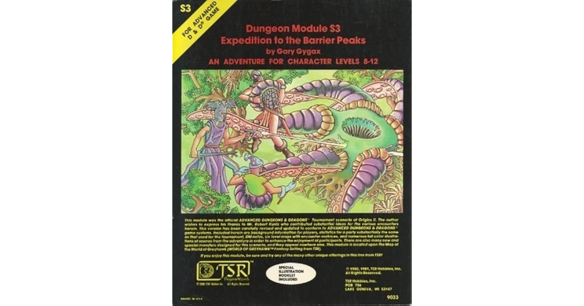 Expedition to the Barrier Peaks by Gary Gygax