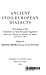 Ancient Indo-European Dialects: Proceedings