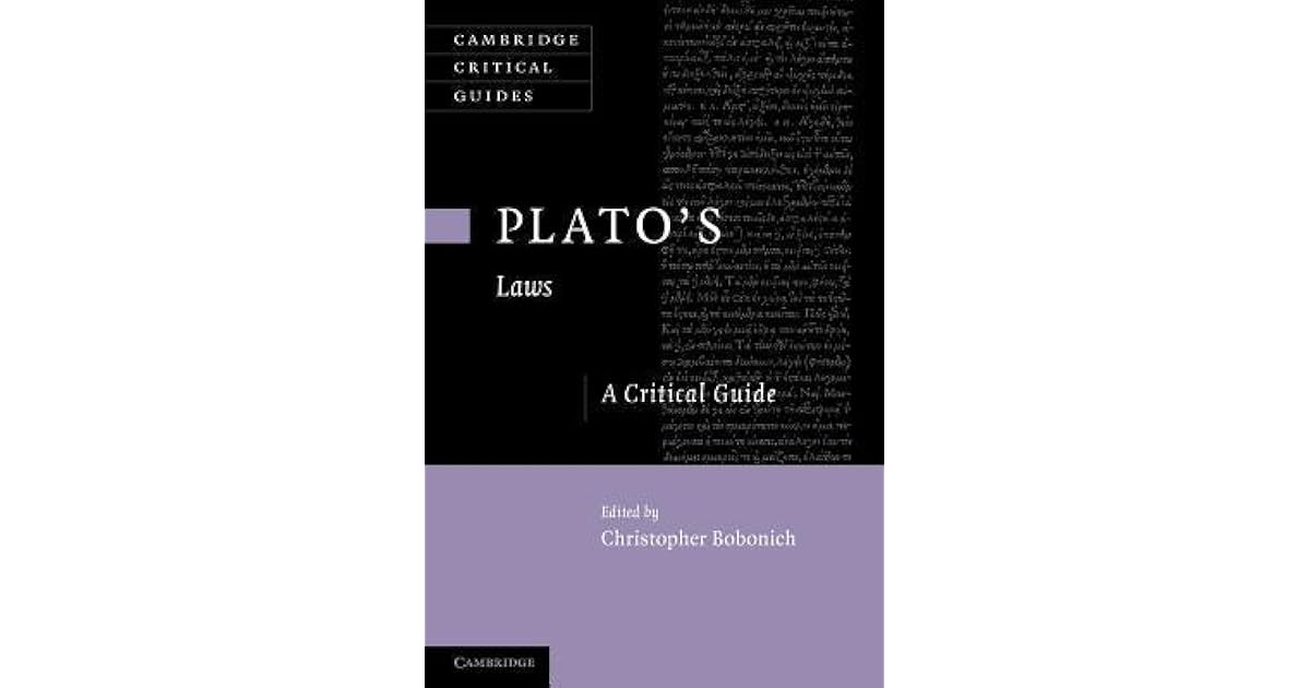 Plato's 'Laws' A Critical Guide by Christopher Bobonich