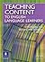 Teaching Content to English...