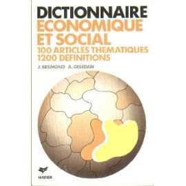 Dictionnaire Economique Et Social (Paperback)