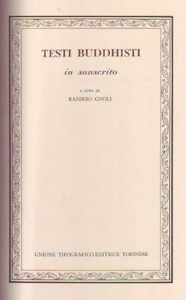Testi buddhisti in sanscrito (Sezione prima, Le Religioni orientali)