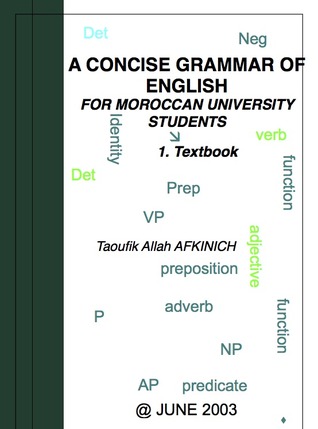 A Concise Grammar Of English For Moroccan University Students