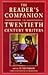 The Reader's Companion To Twentieth-Century Writers by Peter  Parker