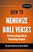 How To Memorize Bible Verses