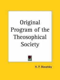 Original Programme of the Theosophical Society