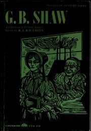 Twentieth Century Views. G. B. Shaw: A Collection of Critical Essays