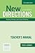 New Directions Teacher's Manual by Peter S. Gardner
