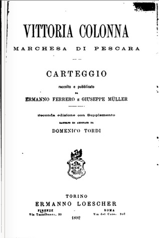 Vittoria Colonna, Marchesa di Pescara: Carteggio (ebook)