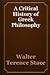 Critical History of Greek Philosophy