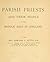 Parish Priests and Their People in the Middle Ages in England