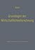 Grundlagen der Wirtschaftlichkeitsrechnung: Probleme der betriebswirtschaftlichen Entscheidungslehre (German Edition)