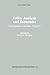 Policy Analysis and Economics by David L. Weimer