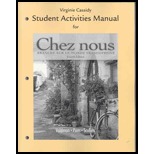 Chez Nous Student Activities Manual: Branche Sur Le Monde Francophone