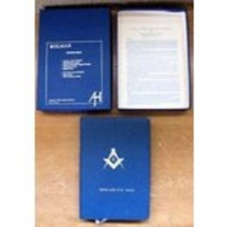 1968. Leather Bound. Holy Bible Masonic Temple Illustrated Edition, and King Solomon's Temple in Masonry. Illustrated, with King James Version, of the Holy Bible (Leather Bound)