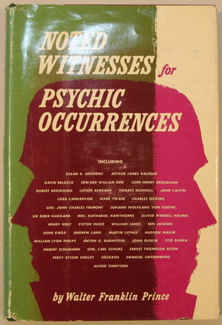Noted Witnesses for Psychic Occurrences (Hardcover)