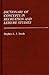 Dictionary of Concepts in Recreation and Leisure Studies by Stephen L.J. Smith