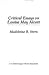 Critical Essays on Louisa May Alcott (Critical Essays on American Literature)