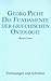 Die Fundamente der griechischen Ontologie
