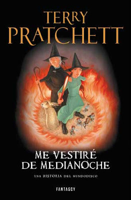 Portada de Me vestiré de Medianoche, de Terry Pratchett