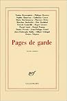 Pages de Garde Pages de Garde