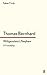 Wittgenstein's Nephew by Thomas Bernhard