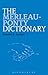 The Merleau-Ponty Dictionary