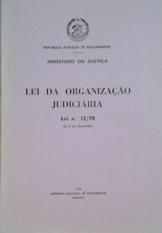 Lei da organização judiciária: Lei nº 12/78 de 2 de dezembro