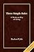 Three Simple Rules Large Print: A Wesleyan Way of Living