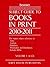 Subject Guide to Books in P...