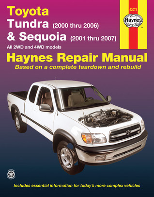 Toyota Tundra 2007 thru 2019 and Sequoia 2008 thru 2019 Haynes Repair Manual: All 2WD and 4WD models