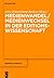 Medienwandel / Medienwechsel in der Editionswissenschaft (editio / Beihefte, 35) (German Edition)