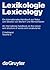 Lexikologie / Lexicology. 2...