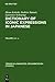 Dictionary of Iconic Expressions in Japanese: Vol I: A - J. Vol II: K - Z
