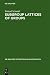 Subgroup Lattices of Groups