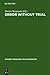 Error Without Trial: Psychological Research on Antisemitism