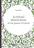 A Critical Dissertation on the Poems of Ossian