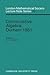 Commutative Algebra: Durham 1981