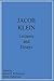 Lectures and Essays by Jacob Klein