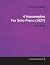 4 Impromptus By Franz Schubert For Solo Piano (1827) Op.90/D899