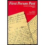 American Autobiographies (First Person Past)