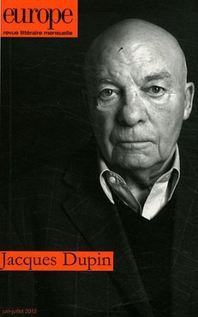 Revue Europe Jacques Dupin (Paperback)