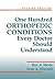 One Hundred Orthopedic Cond...