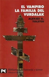 Portada de El vampiro. La familia del vurdalak, de Aleksey Konstantinovich Tolstoy