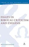 Essays on Biblical Criticism and Exegesis (Library of New Testament Studies)