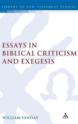 Essays on Biblical Criticism and Exegesis (Library of New Testament Studies)