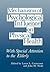 Mechanisms of Psychological Influence on Physical Health: With Special Attention to the Elderly