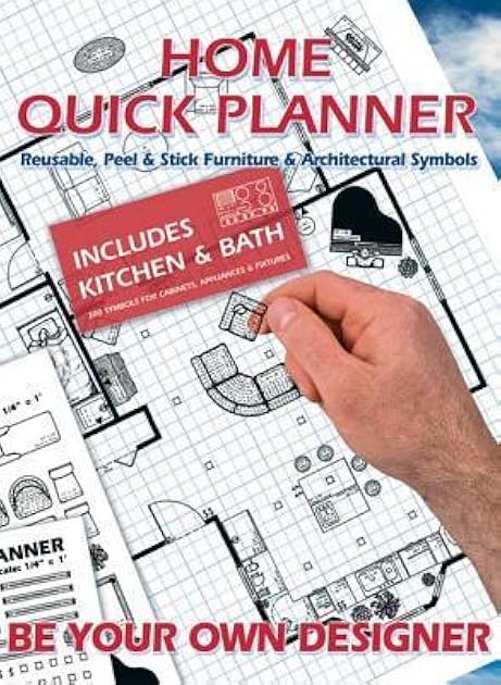 Home Quick Planner: Reusable, Peel & Stick Furniture & Architectural Symbols