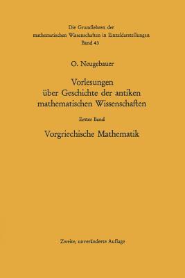 Vorlesungen über Geschichte der antiken mathematischen Wissenschaften: Vorgriechische Mathematik